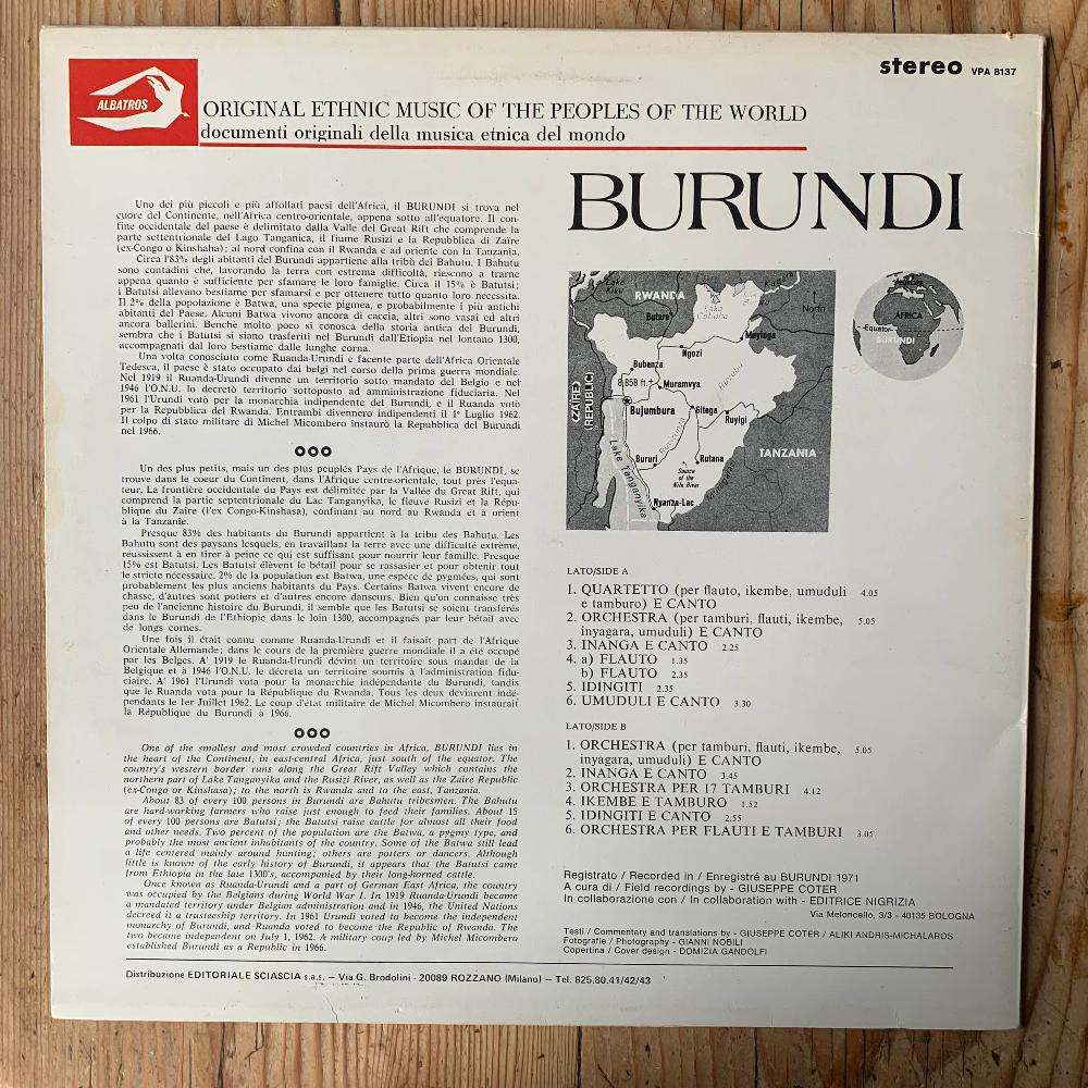 v/a - Music From Burundi
