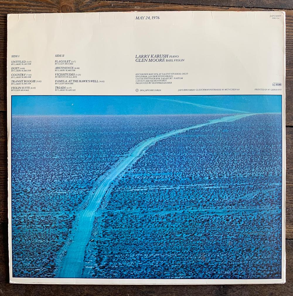 Larry Karush & Glen Moore - May 24 1976