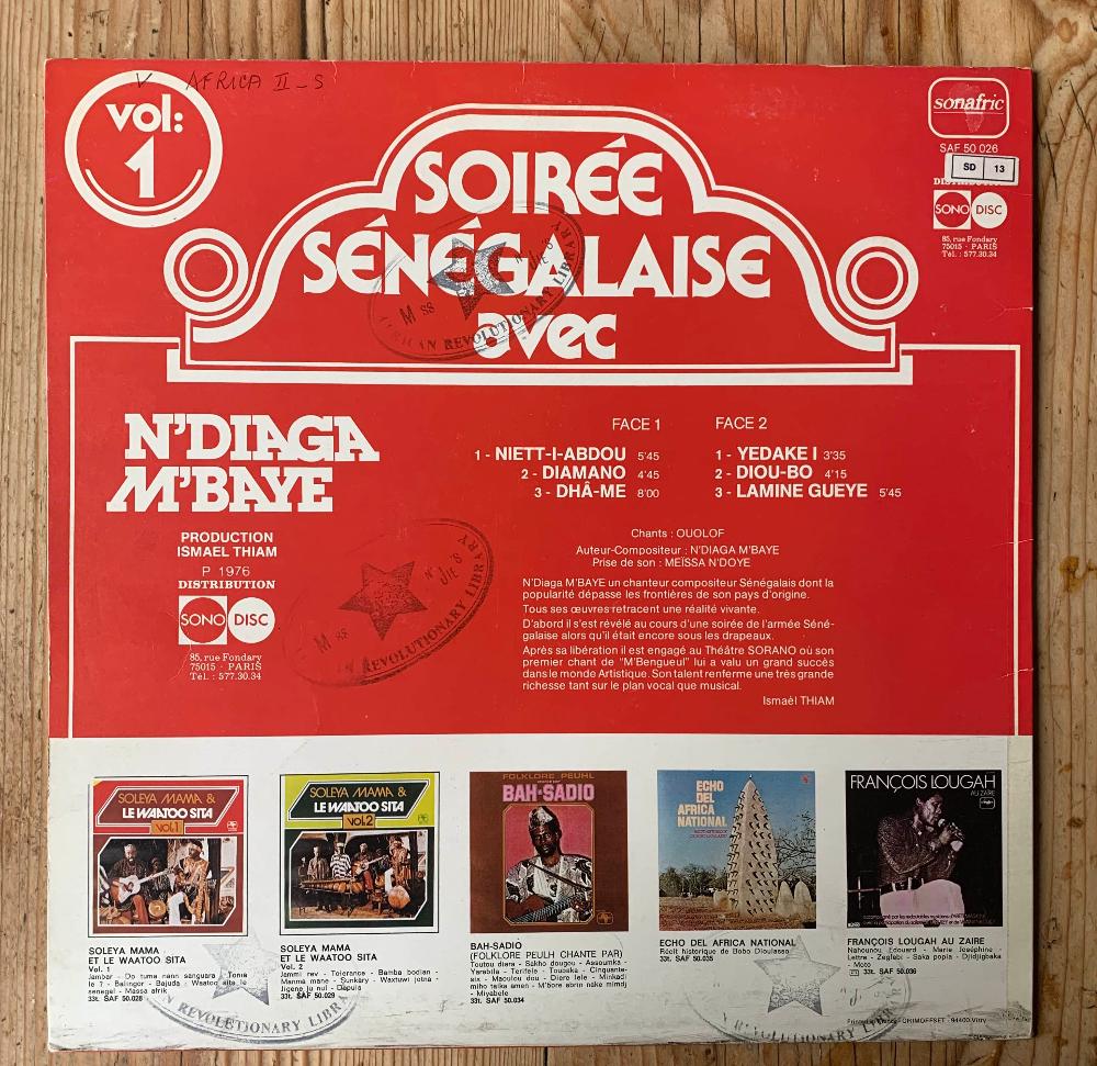 N'Diaga M'Baye - Soirée Sénégalaise Avec N'Diaga M'Baye Vol. 1