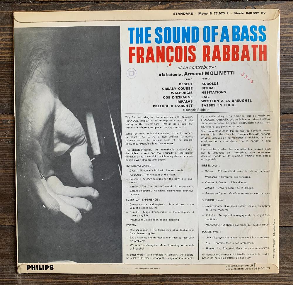 Francois Rabbath - The Sound Of A Bass