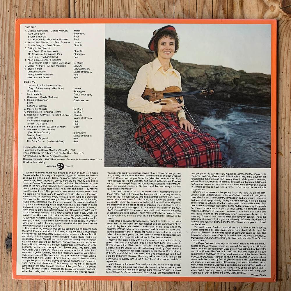 Winnie Chafe - Highland Melodies Of Cape Breton