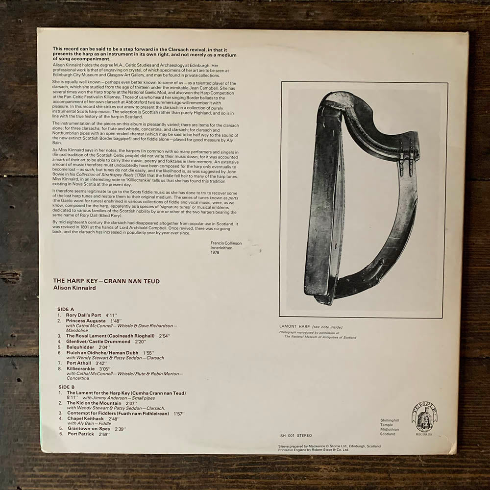 Alison Kinnaird - The Harp Key: Crann Nan Teud