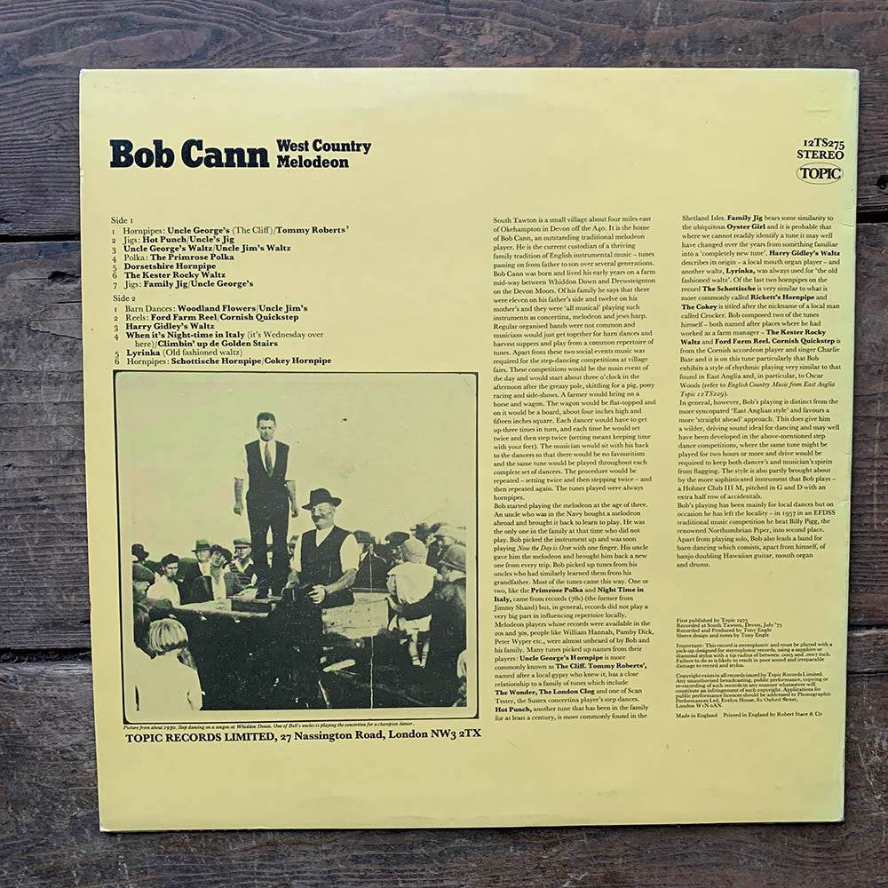 Bob Cann - West Country Melodeon