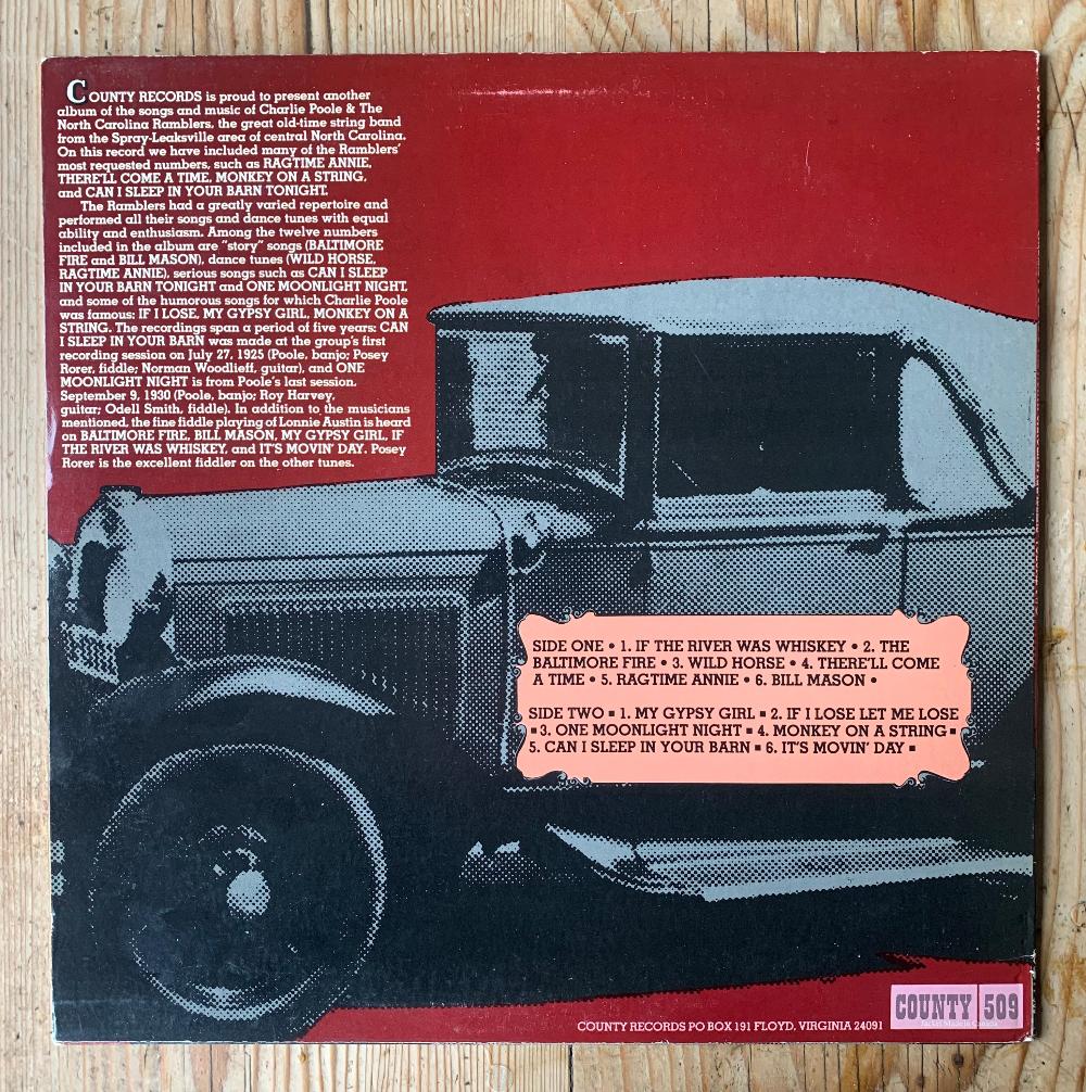 Charlie Poole And The North Carolina Ramblers - Volume Two: Old Time Songs Recorded From 1925 - 1930