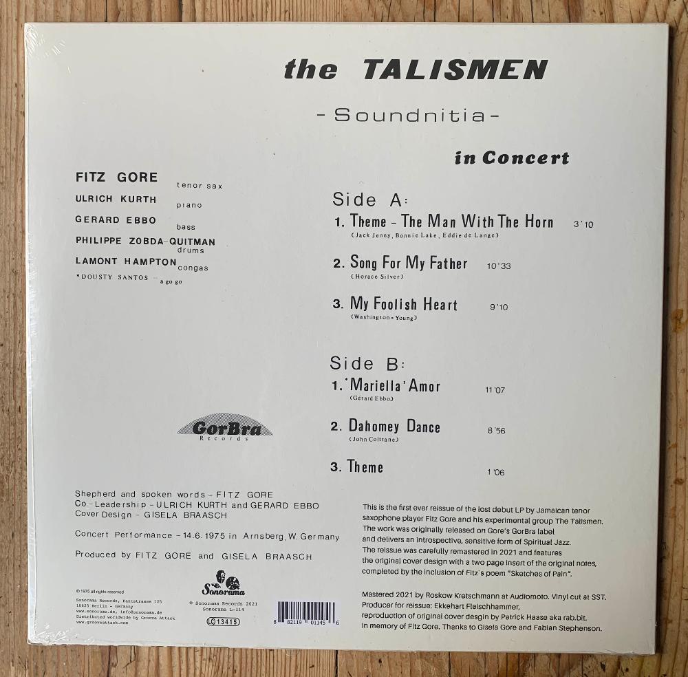 Fitz Gore & The Talismen - Soundnitia