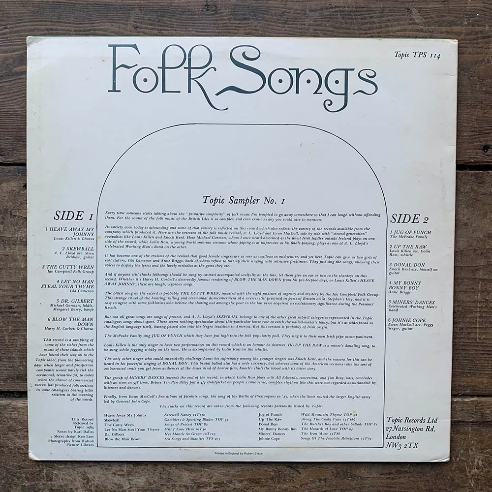v/a - Folk Songs: Topic Sampler No. 1