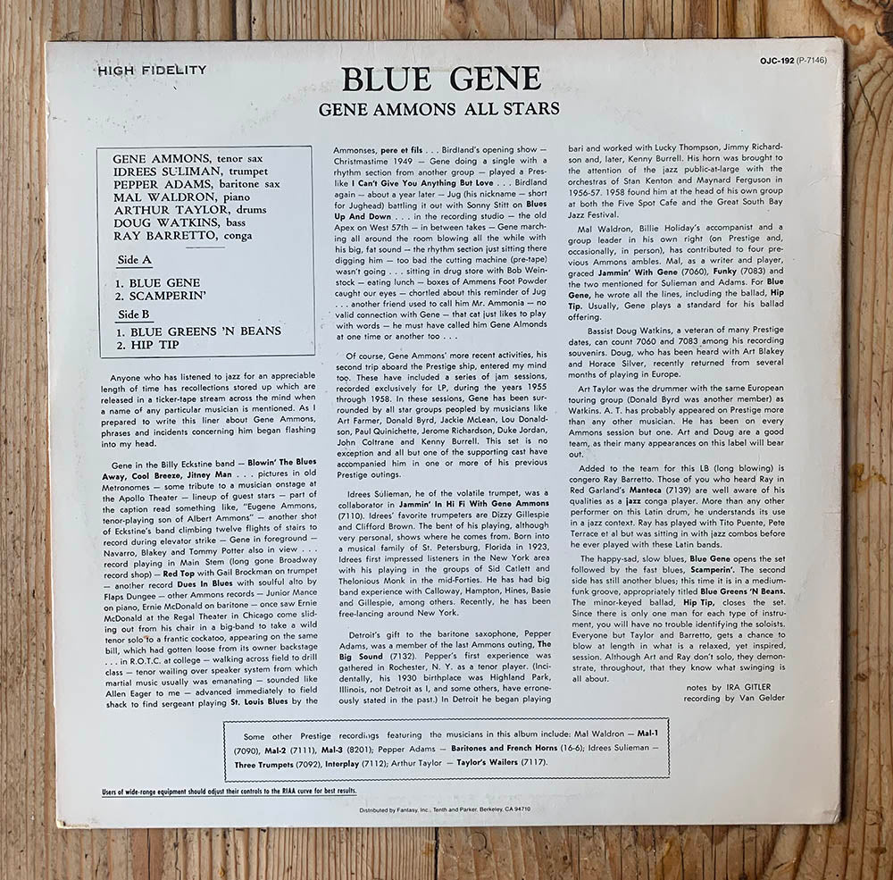 Gene Ammons - Blue Gene