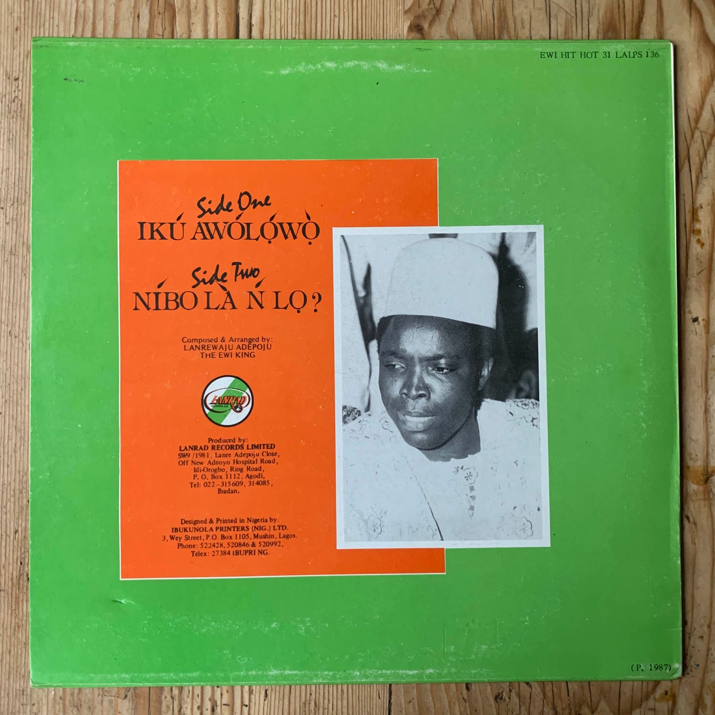 Lanrewaju Adepoju (The Ewi King) - Ikú Awóló̩wọ̀