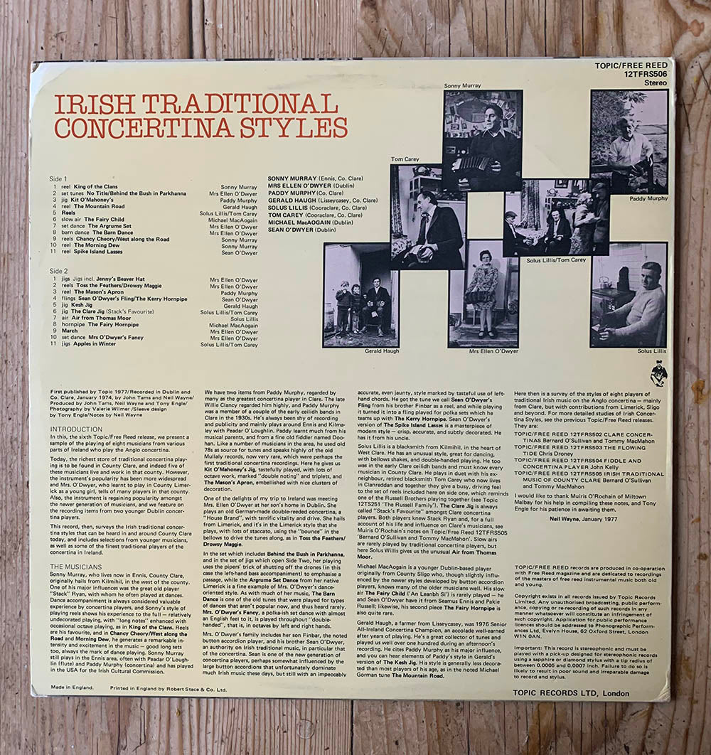 v/a - Irish Traditional Concertina Styles