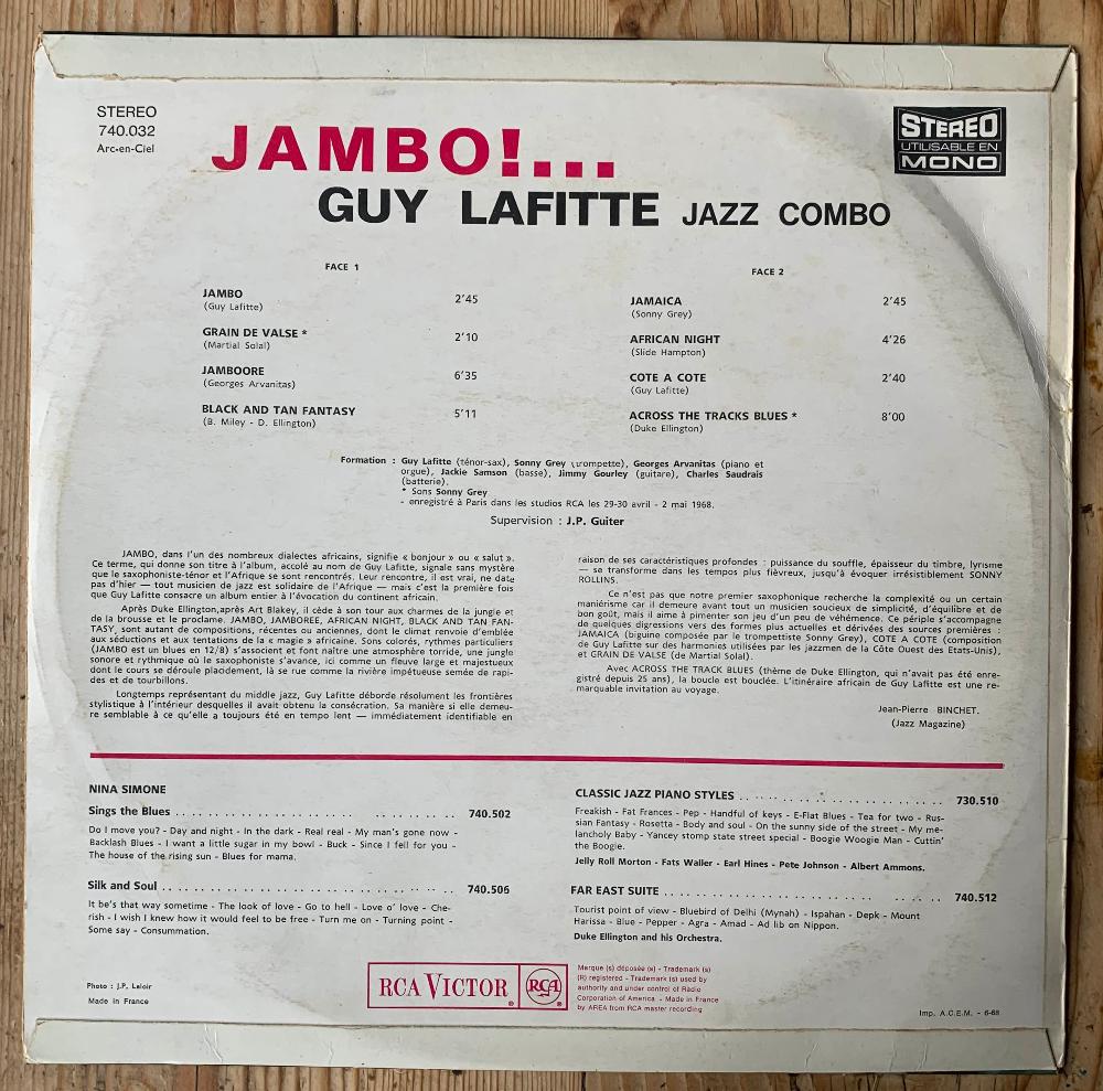 Guy Lafitte - Jambo!