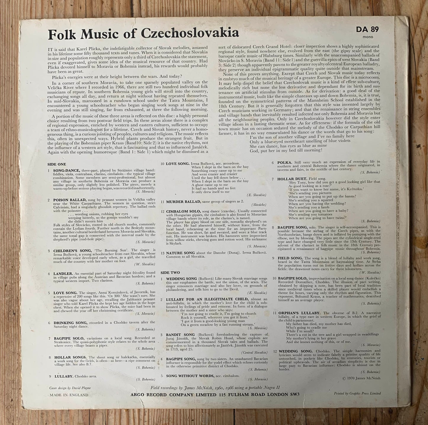 v/a - Music from Czechoslovakia