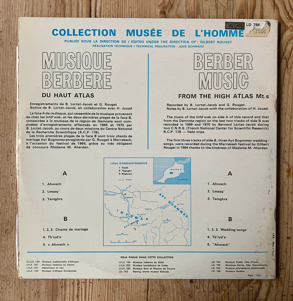 v/a - Musique Berbère Du Haut - Atlas