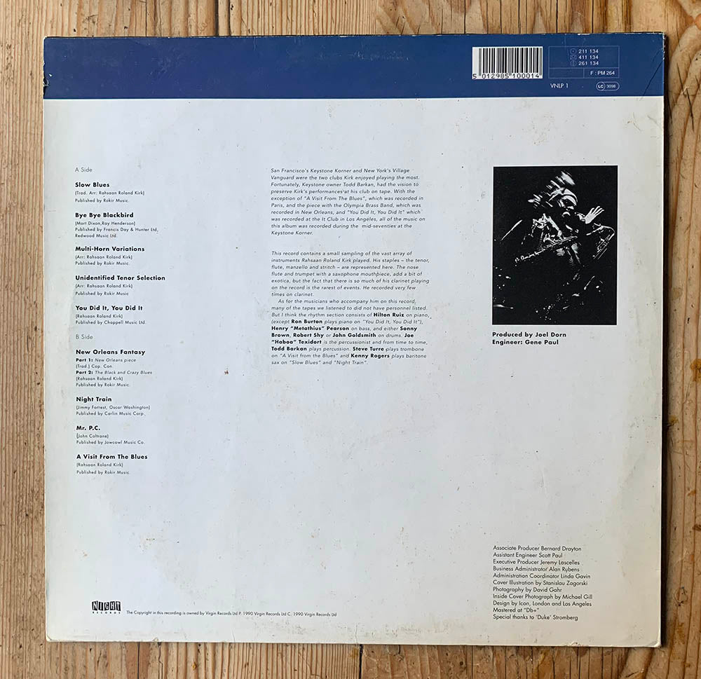 Roland Kirk - The Man Who Cried Fire
