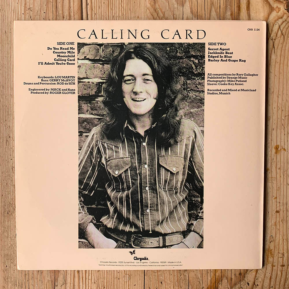 Rory Gallagher - Calling Card