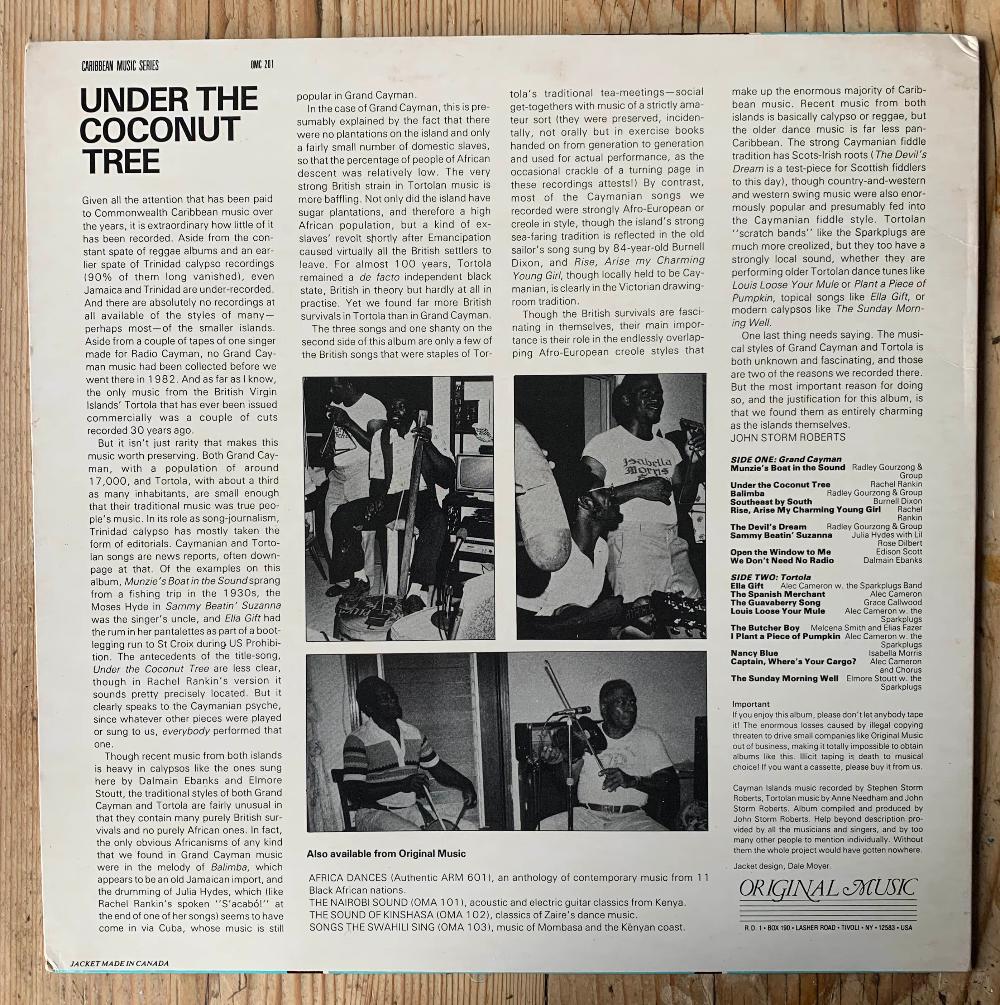 v/a - Under The Coconut Tree: Music From Grand Cayman And Tortola