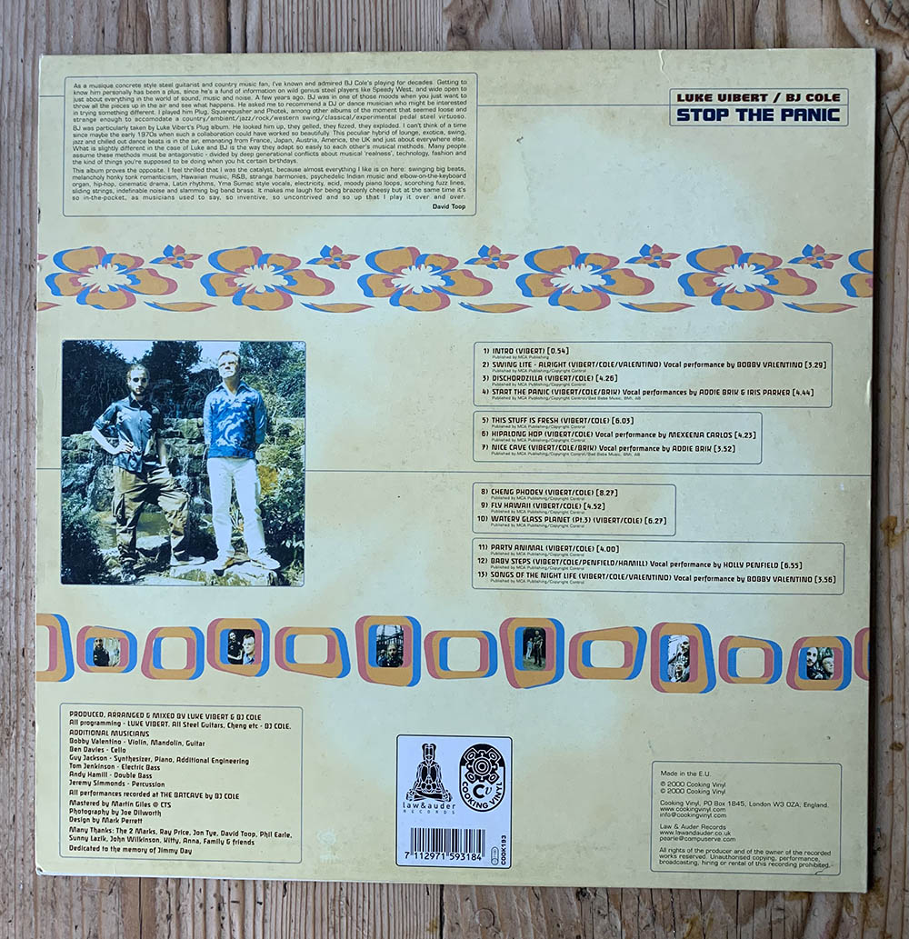 Luke Vibert & BJ Cole - Stop The Panic