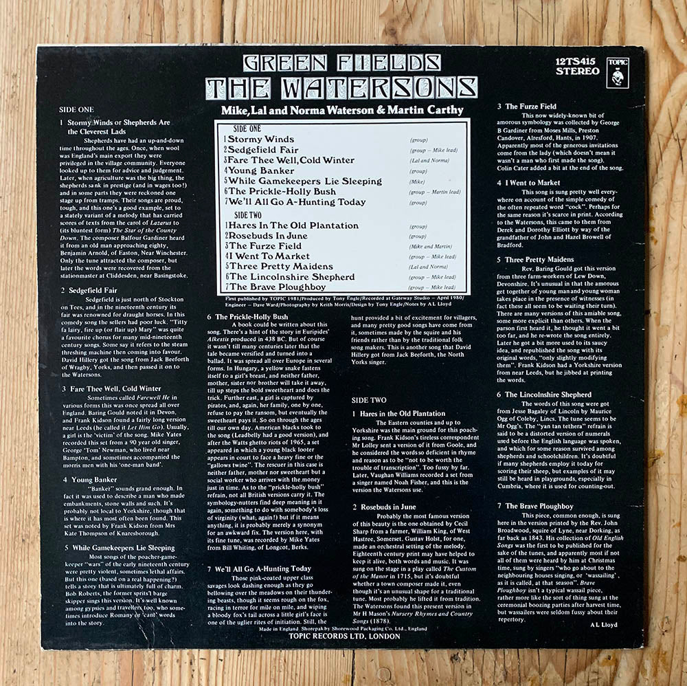 The Watersons - Green Fields