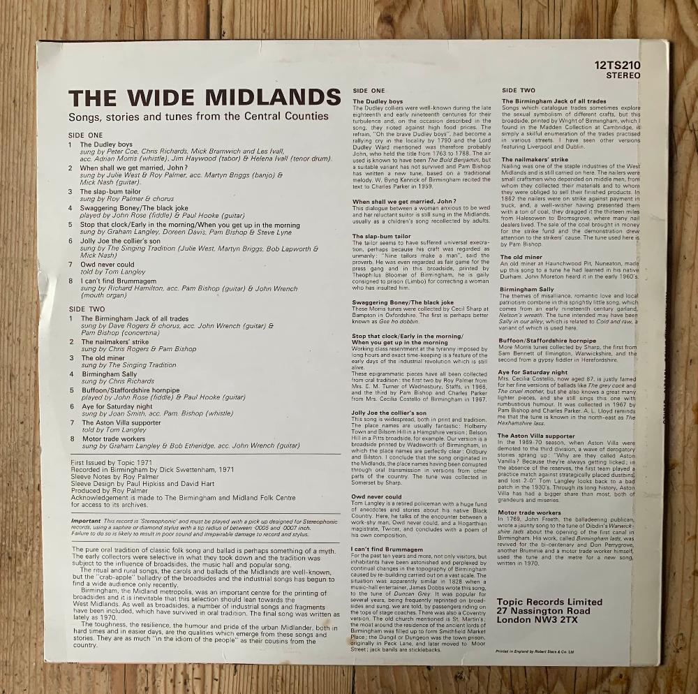 v/a - The Wide Midlands (Songs, Stories And Tunes From The Central Counties)