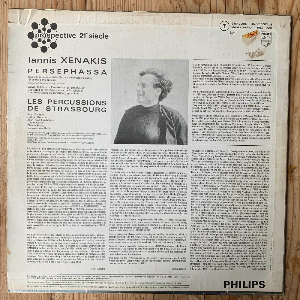 Iannis Xenakis - Persephassa