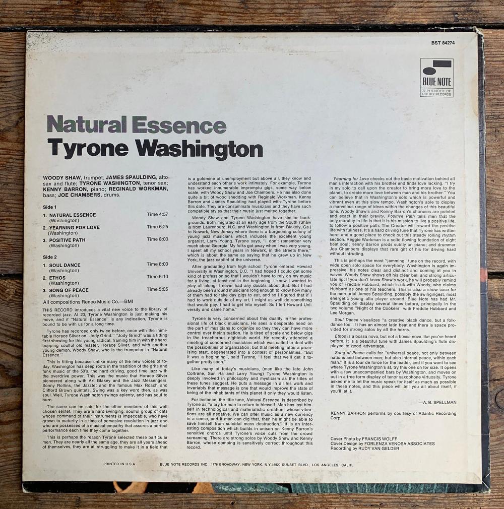 Tyrone Washington - Natural Essence